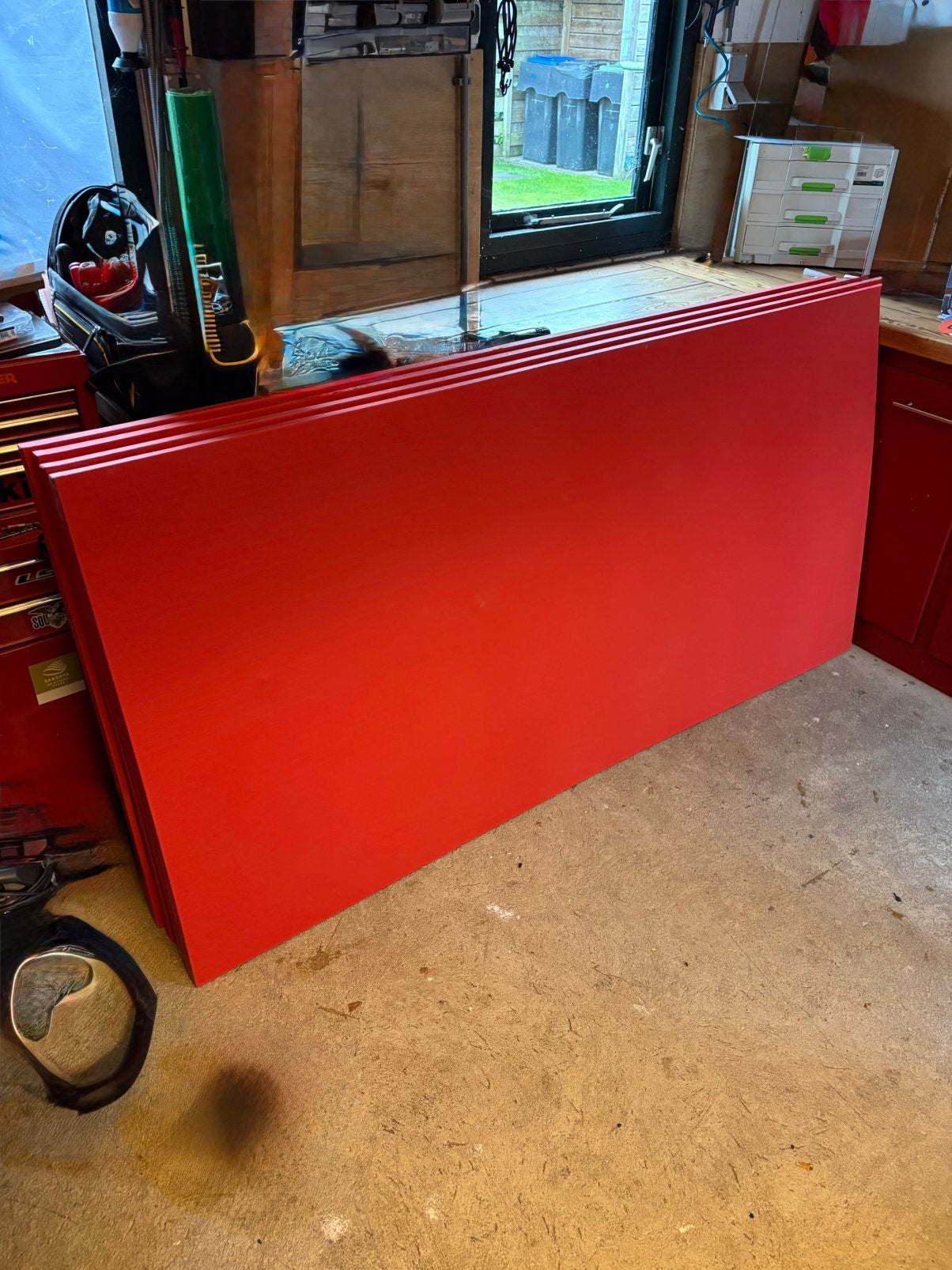 Nieuwe Gymmat Turnmat 4 stuks 200x100x4 cm, Ophalen, Nieuw, Fitnessmat