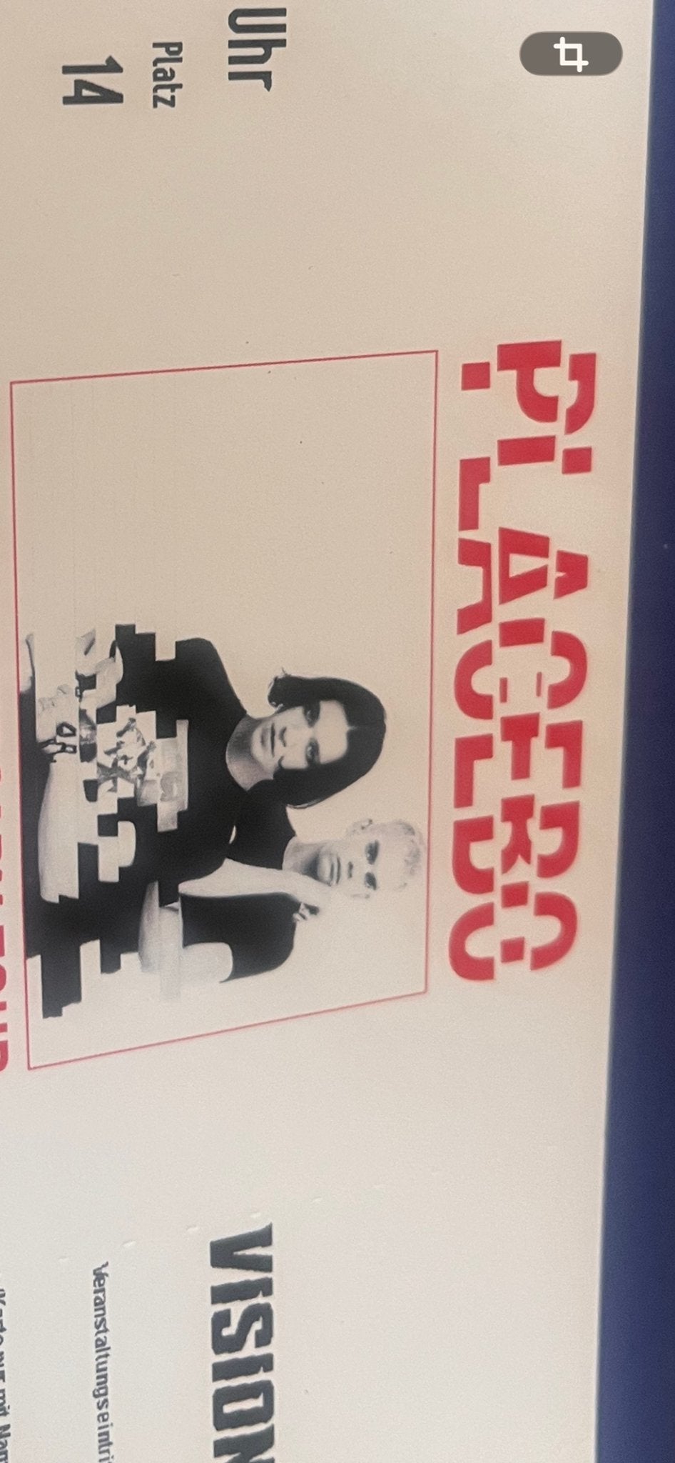 2 tickets voor placebo in keulen op 2 november