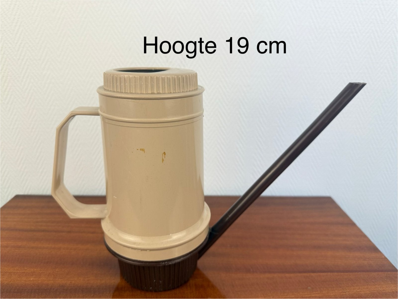 Vintage gieter W. Germany, 19 cm hoog, Ophalen of Verzenden, Zo goed als nieuw, Kunststof