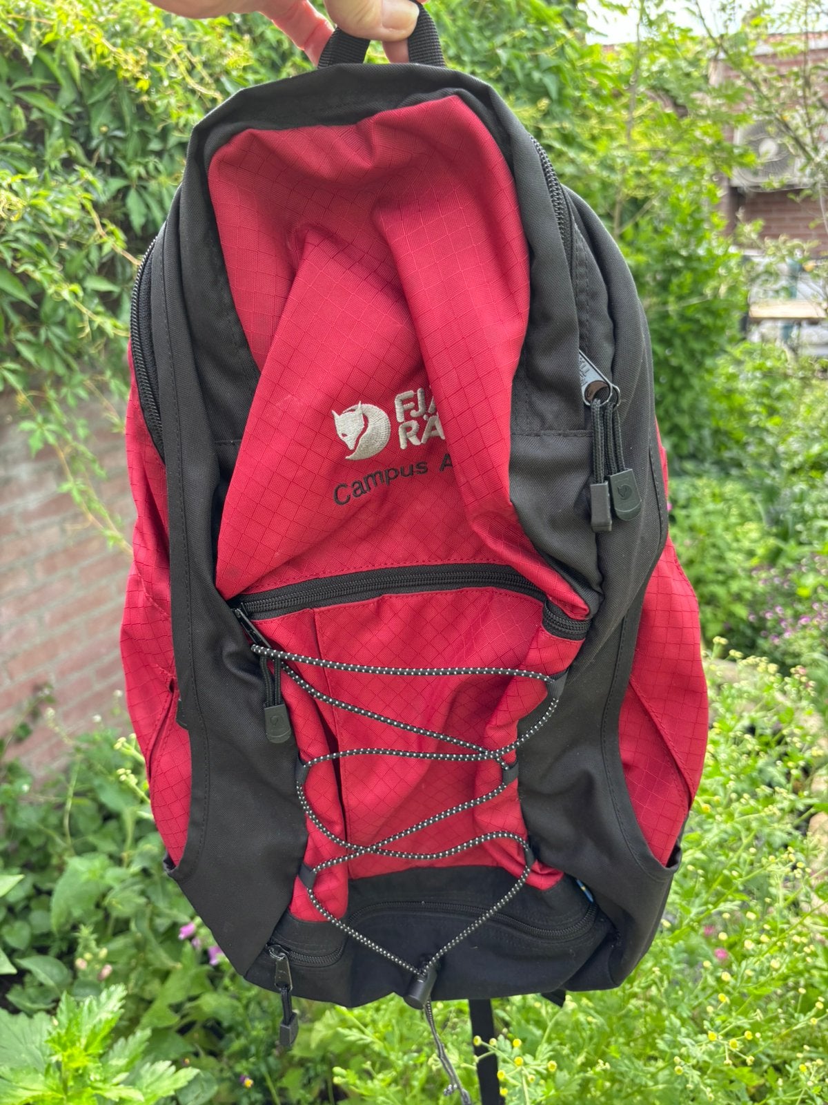 Fjällräven Campus Air 20L rugzak rood zwart, Ophalen of Verzenden, Zo goed als nieuw, Overige merken