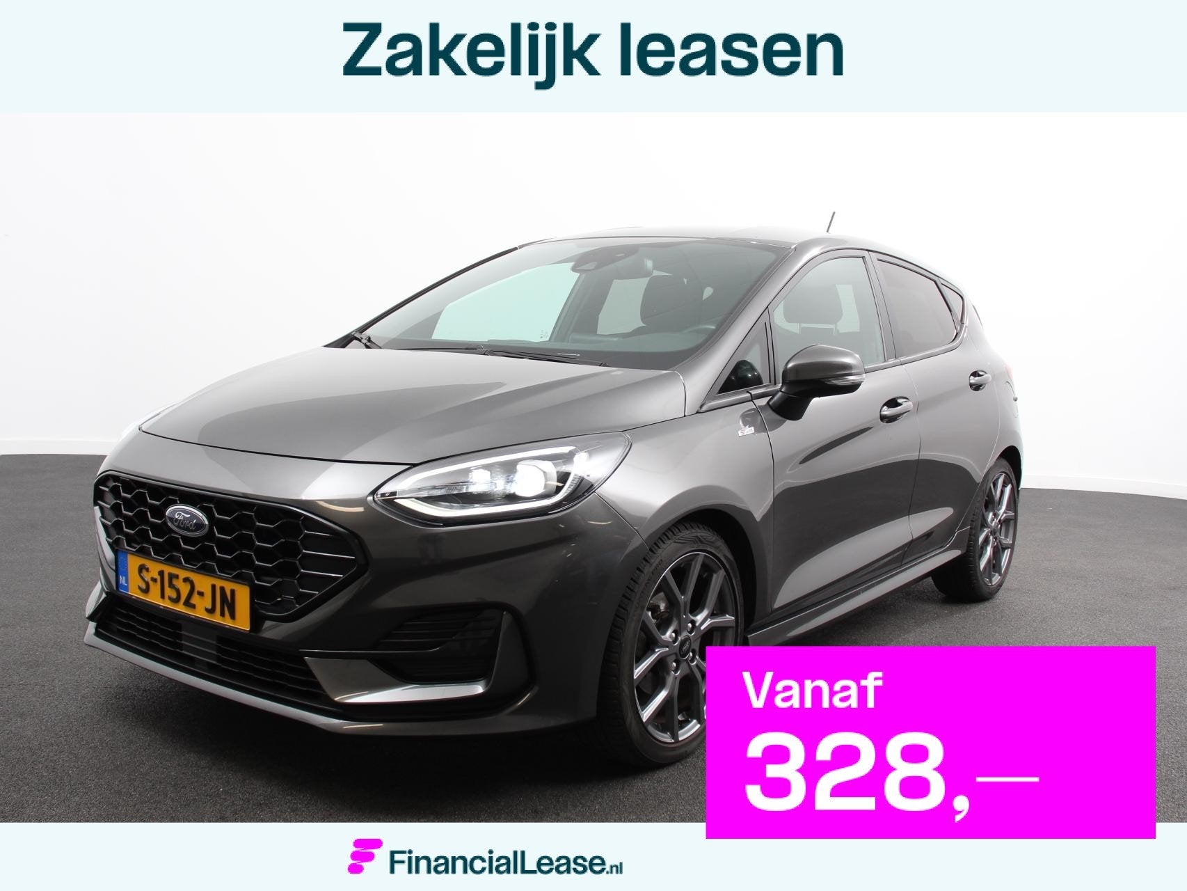 Ford Fiesta 1.0 EcoBoost Hybrid 136pk ST-Line X Automaat B&O, Euro 6, Automatische klimaatregeling, Bedrijf, 19 km/l