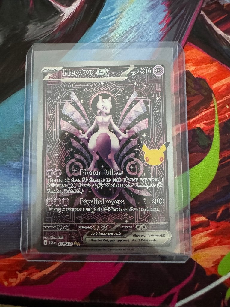 Mewtwo 151/128, Hobby en Vrije tijd, Ophalen of Verzenden, Zo goed als nieuw, Losse kaart