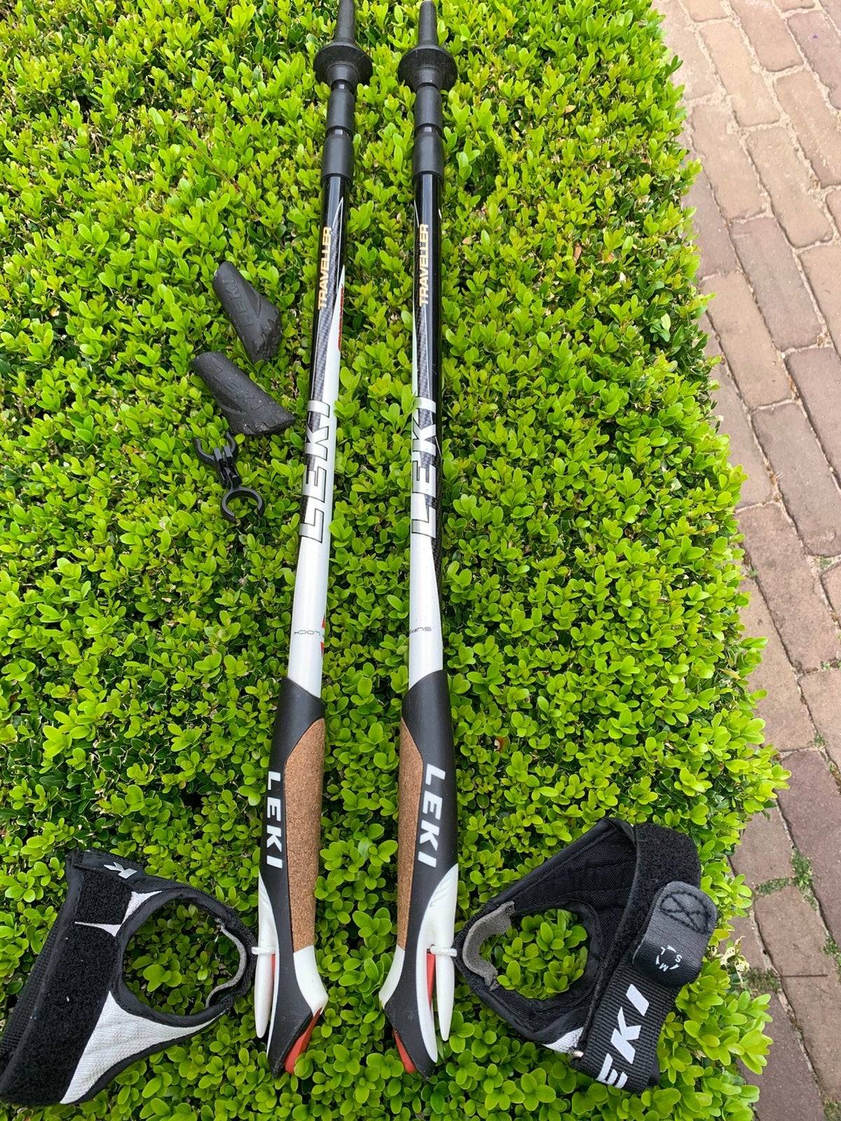 Leki Traveller Nordic Walking Carbon verstelb.(0,66 -1,30m.), Sport en Fitness, Bergsport en Wandelen, Ophalen of Verzenden, Zo goed als nieuw