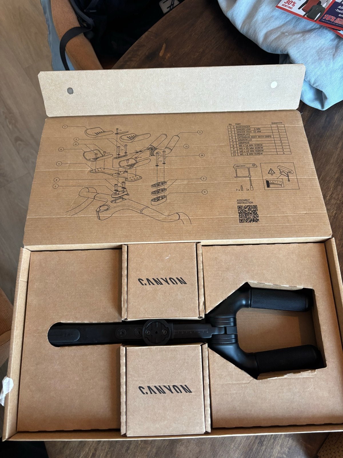 Canyon GEAR GROOVE Aero Extension + 15 spacers | Aerobar, Stuur, Ophalen of Verzenden, Tijdrit-/triatlonfiets, Nieuw