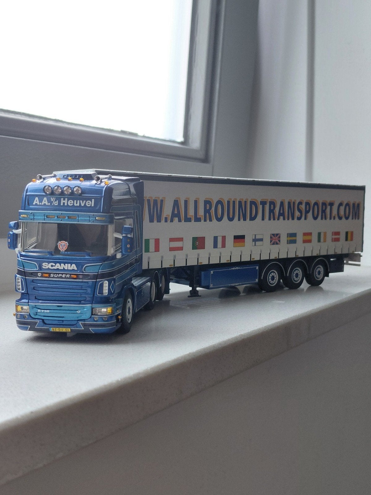 Onbeschadigd model A.A. van de Heuvel Scania vrachtwagen, Ophalen of Verzenden