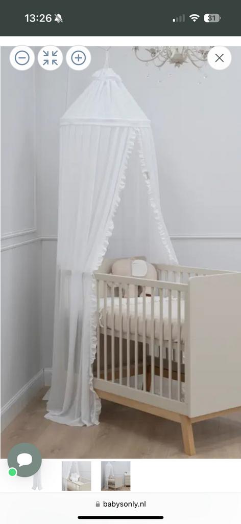 Bedhemeltje baby’s only calm white broderie, Ophalen of Verzenden, Nieuw, Overige typen