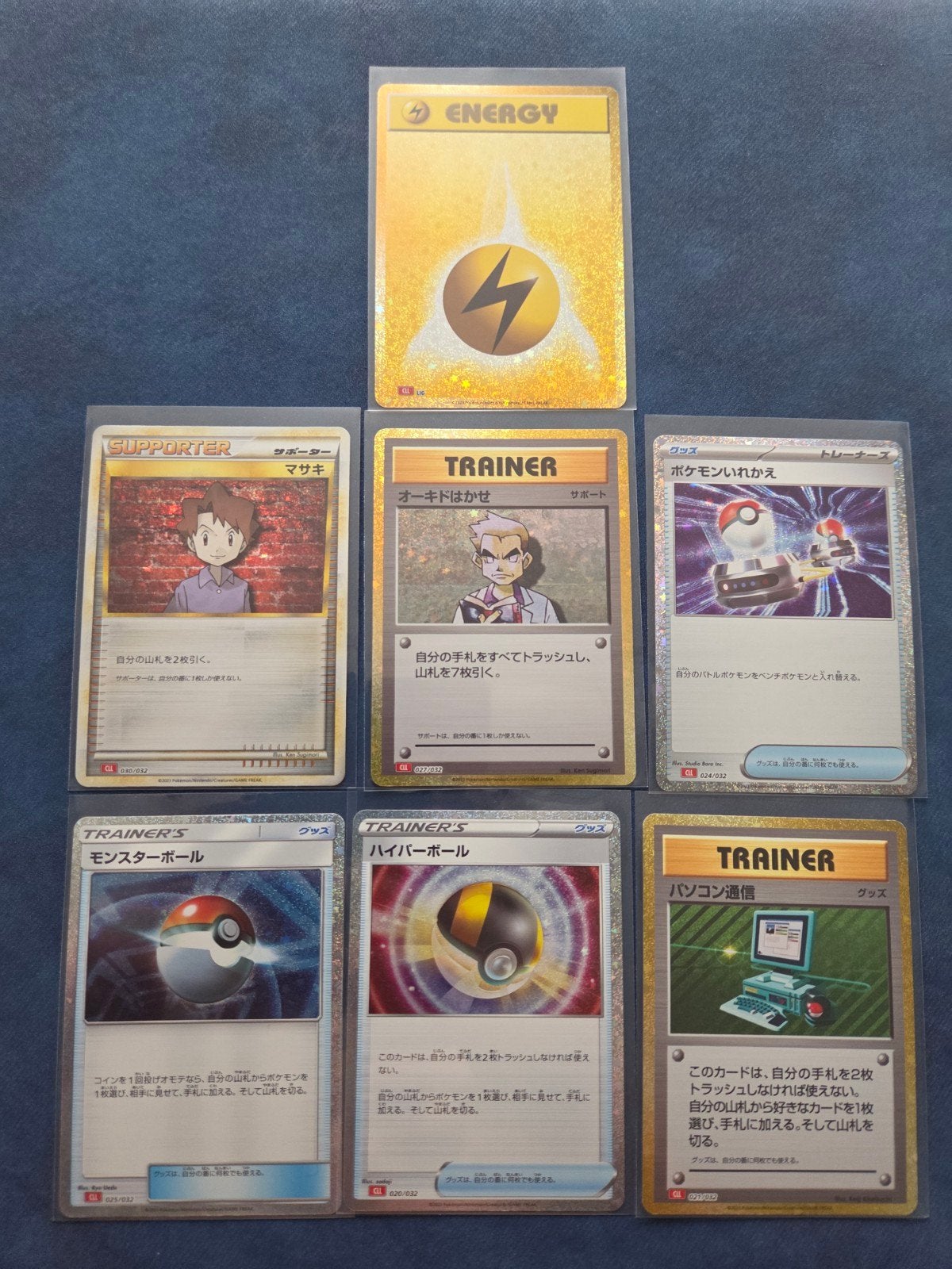 7 Japanse CLL card game Classic - Charizard & Ho-oh deck, Ophalen of Verzenden, Zo goed als nieuw, Meerdere kaarten, Foil