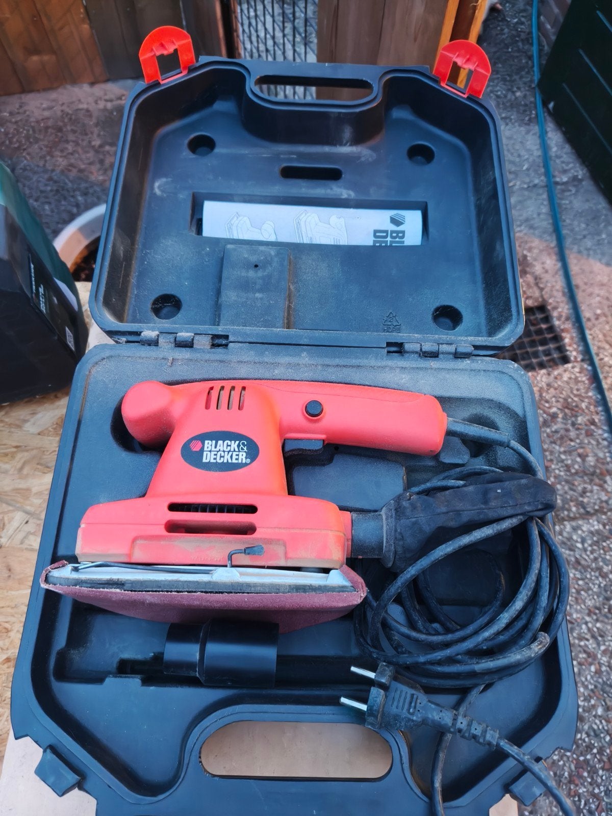 Vlak Schuurmachine  black&decker, Doe-het-zelf en Verbouw, Gereedschap | Schuurmachines, Ophalen, Gebruikt, Minder dan 600 watt
