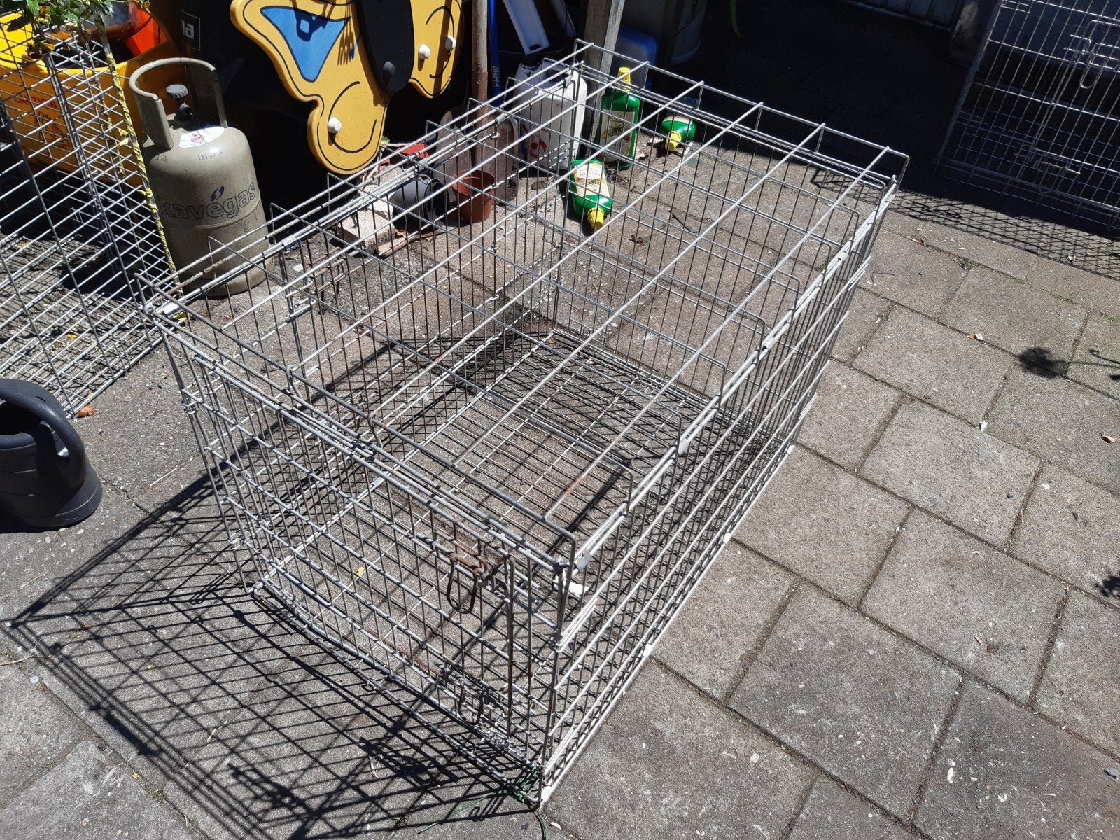 3 x honden bench, Dieren en Toebehoren, Ophalen, Gebruikt