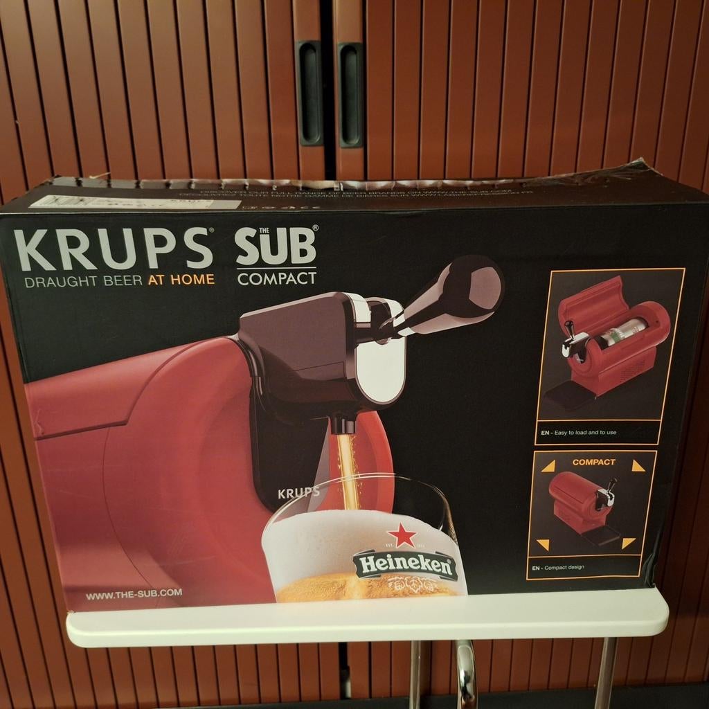 Krups The Sub Compact thuistap - Zo goed als nieuw, Ophalen of Verzenden, Zo goed als nieuw, Krups
