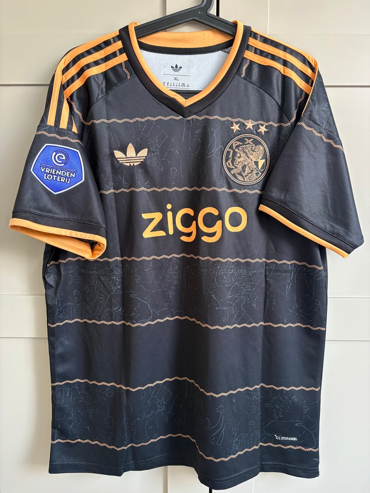 Ajax uitshirt 2026/2027 XL - Brandt met eredivise batch, Zwart, Ophalen of Verzenden, Voetbal, Maat 56/58 (XL)