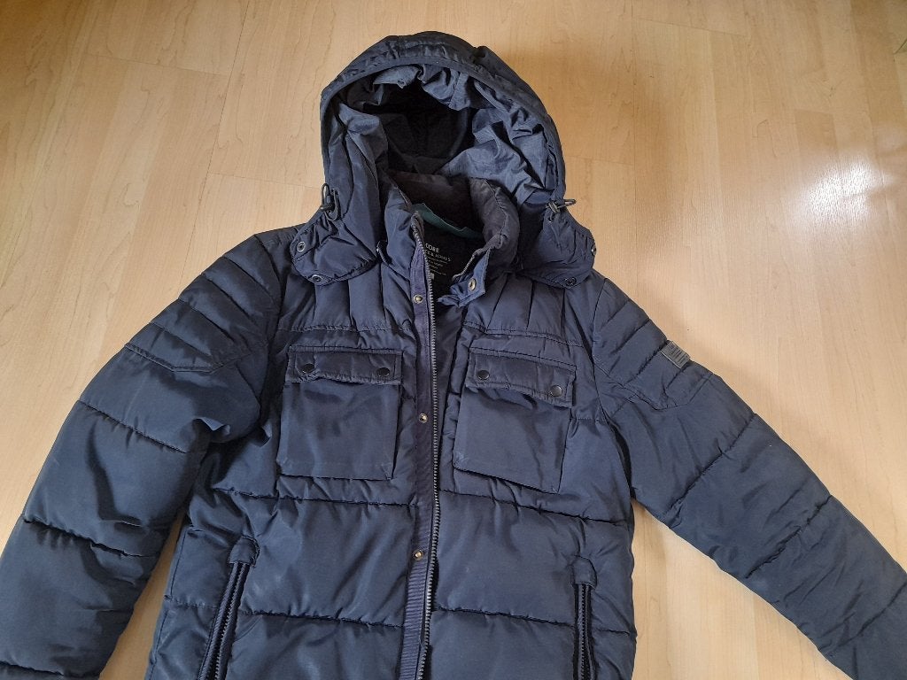 BLAUWE WINTERJAS MAAT L  Merk Jack & Jones 2 ZAKKEN MET RITS, Kleding | Heren, Jassen | Winter, Maat 52/54 (L), Blauw, Ophalen of Verzenden