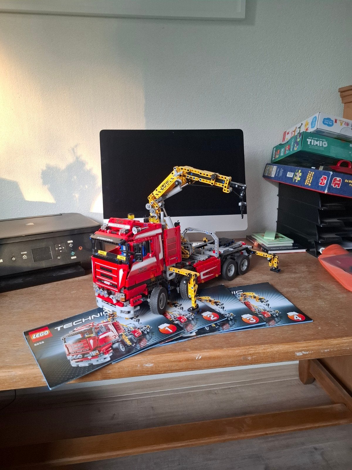 Lego Technic 8258 Kraanwagen - Compleet met boekjes, Kinderen en Baby's, Speelgoed | Duplo en Lego, Ophalen, Zo goed als nieuw