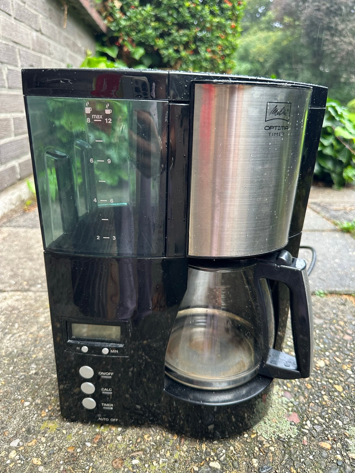 Melitta Optima Timer Koffiezetapparaat met filter, Witgoed en Apparatuur, Gebruikt, 10 kopjes of meer, Koffiemachine, Gemalen koffie