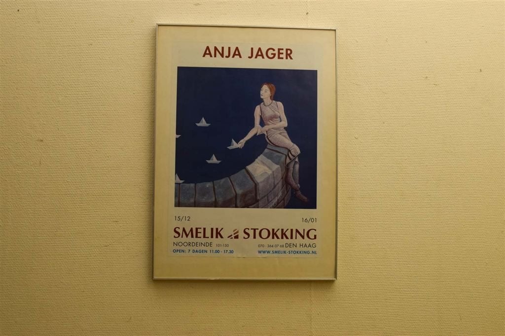 Ingelijste poster Anita Jager 49391, Verzamelen, Ophalen of Verzenden, Gebruikt, A1 t/m A3, Film en Tv