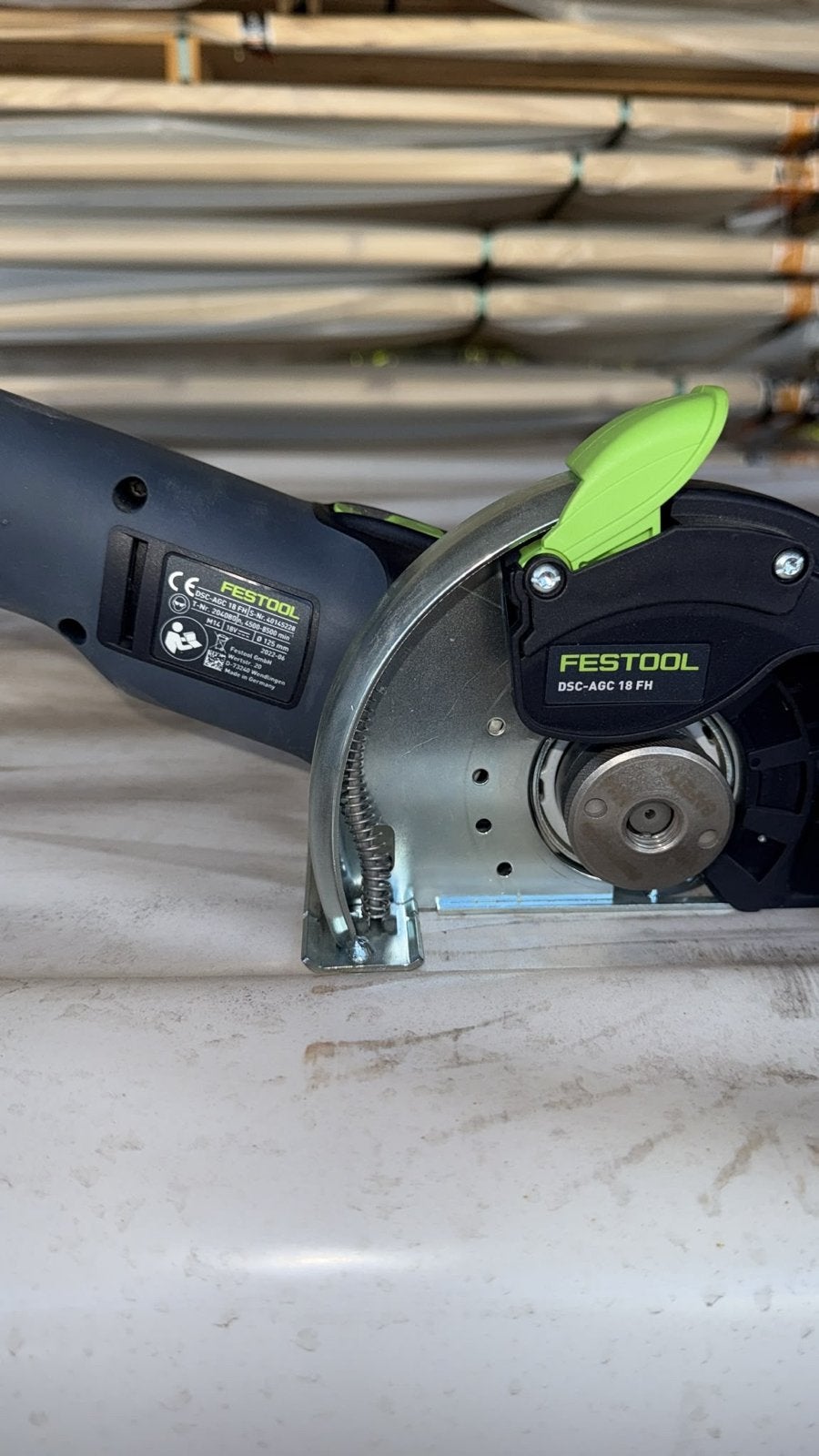 Festool DSC-AGC 18 FH Accu Diamantdoorslijper, Overige typen, Ophalen of Verzenden, Zo goed als nieuw, 30 tot 70 mm
