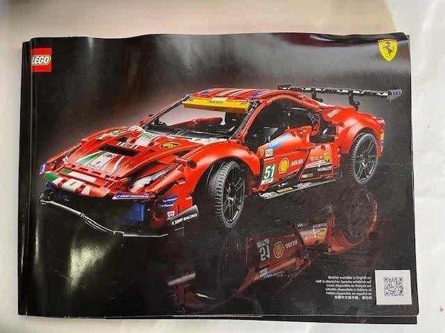 LEGO Tech. Ferrari 488 GTE AF Corse Raceauto met Handleiding, Ophalen of Verzenden, Gebruikt