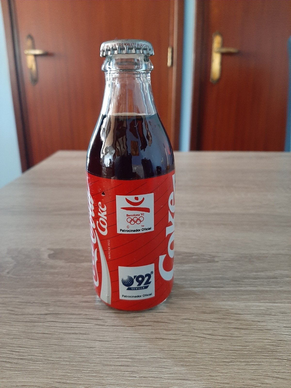 Oud vol Coca-Cola flesje , Olympische spelen Barcelona 1992,, Verzamelen, Merken en Reclamevoorwerpen, Ophalen of Verzenden, Overige typen