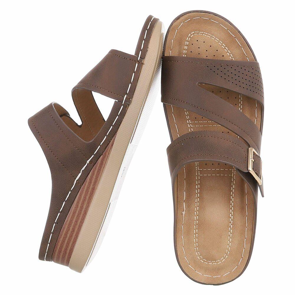 Dames medi comfort slippers bruin 36 37 38 39 40 41, Nieuw, Slippers, Info@lunamex.com, Lunamex Trading
