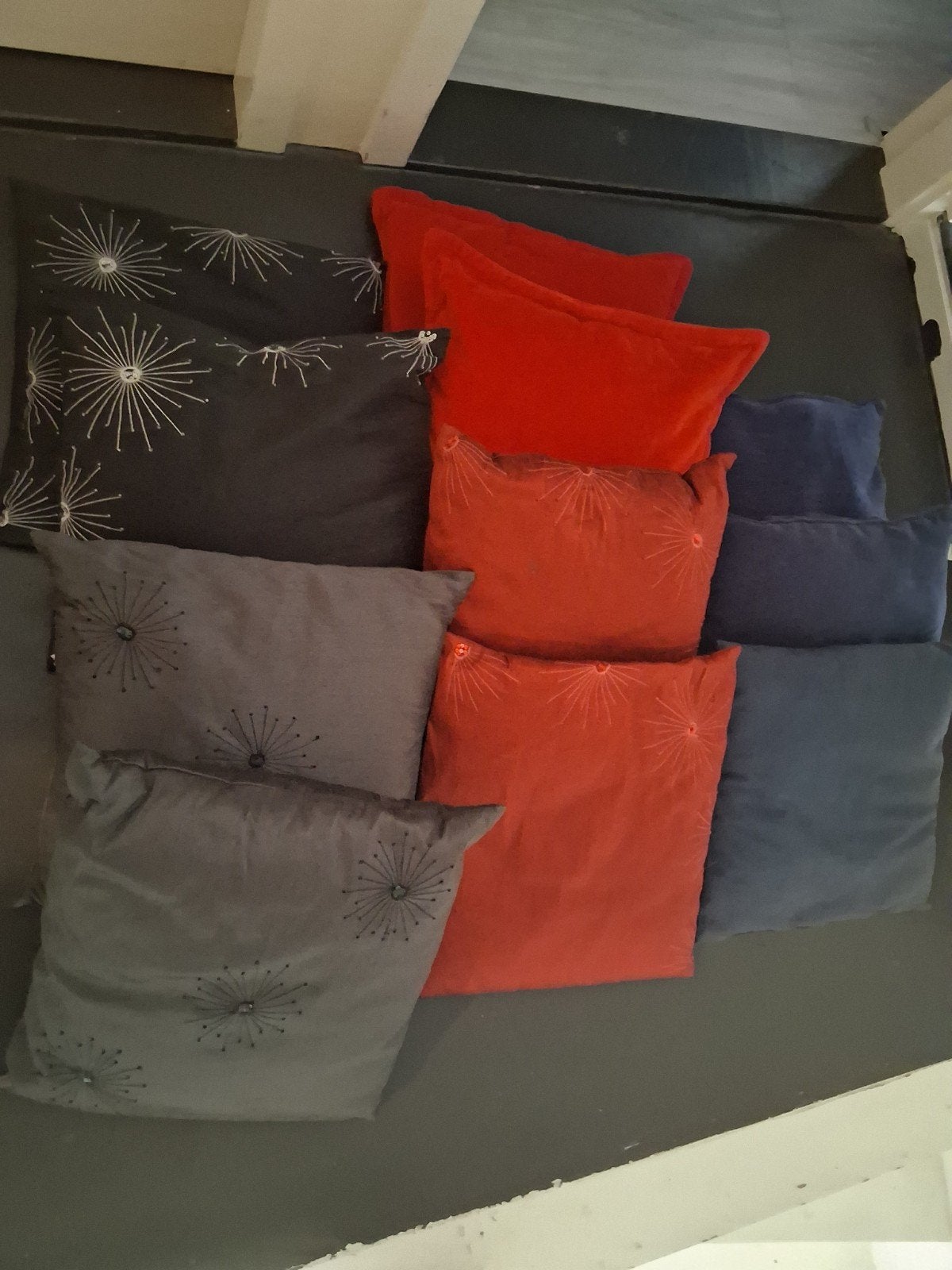 11 kussentjes / 11 sierkussens, Ophalen of Verzenden, Zo goed als nieuw, Vierkant