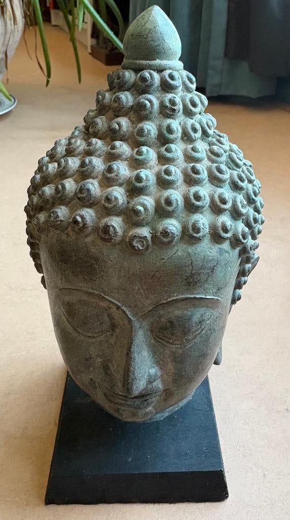 Prachtige bronzen Boeddha, 24 cm, Antiek en Kunst, Ophalen of Verzenden