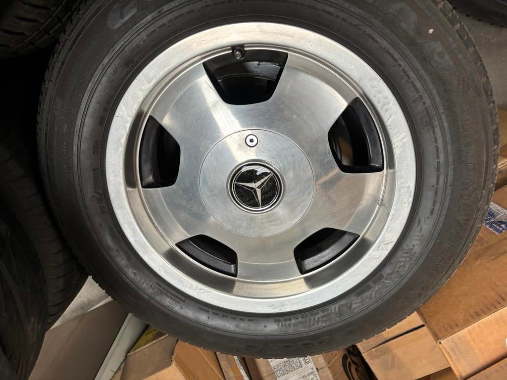 Mooie set lichtmetalen velgen Mercedes W107, Ophalen, 15 inch, Banden en Velgen, Personenwagen