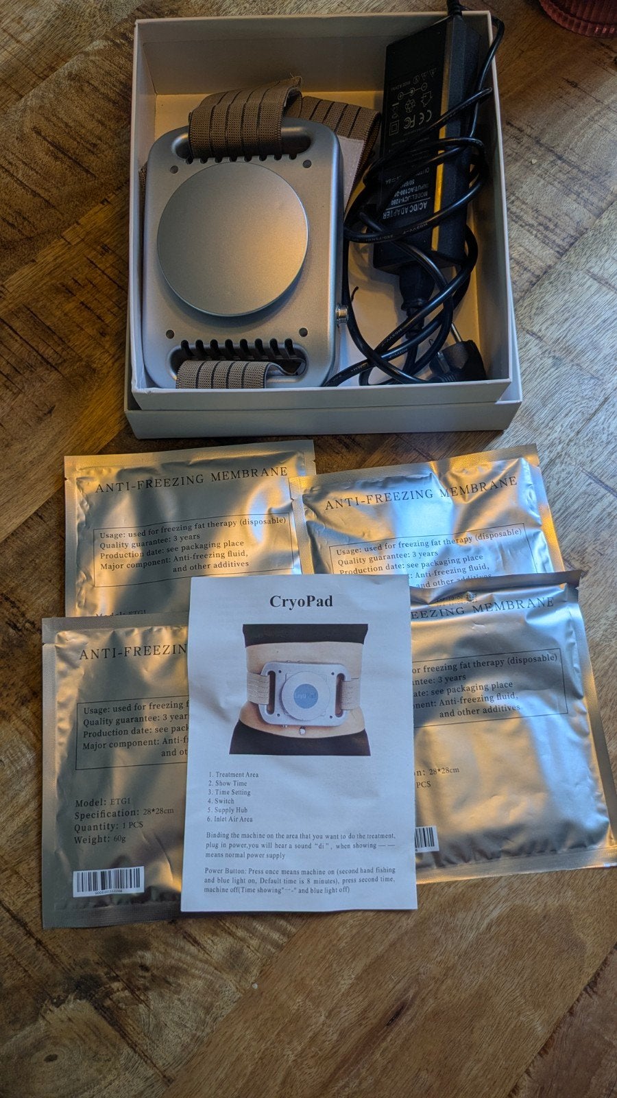 CryoPad Vetbevriezing Apparaat met Anti-vries Membranen, Ophalen of Verzenden, Zo goed als nieuw, Overige typen