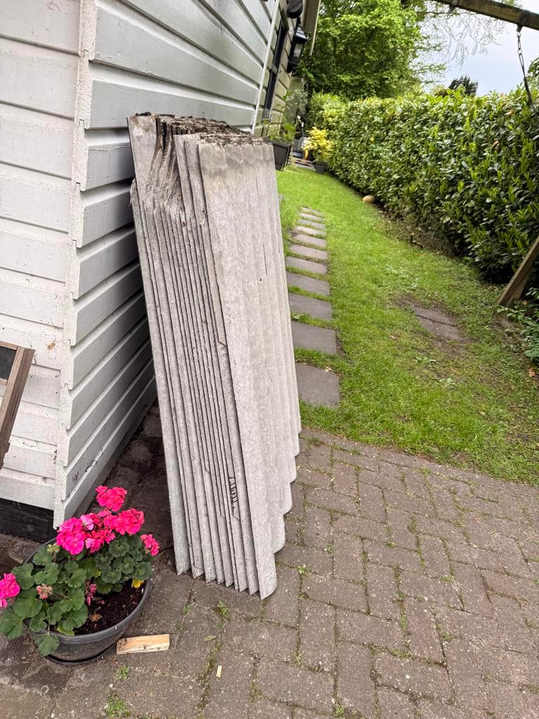Gebruikte golfplaten GRATIS, Ophalen, Overige materialen, Golfplaat, Grijs