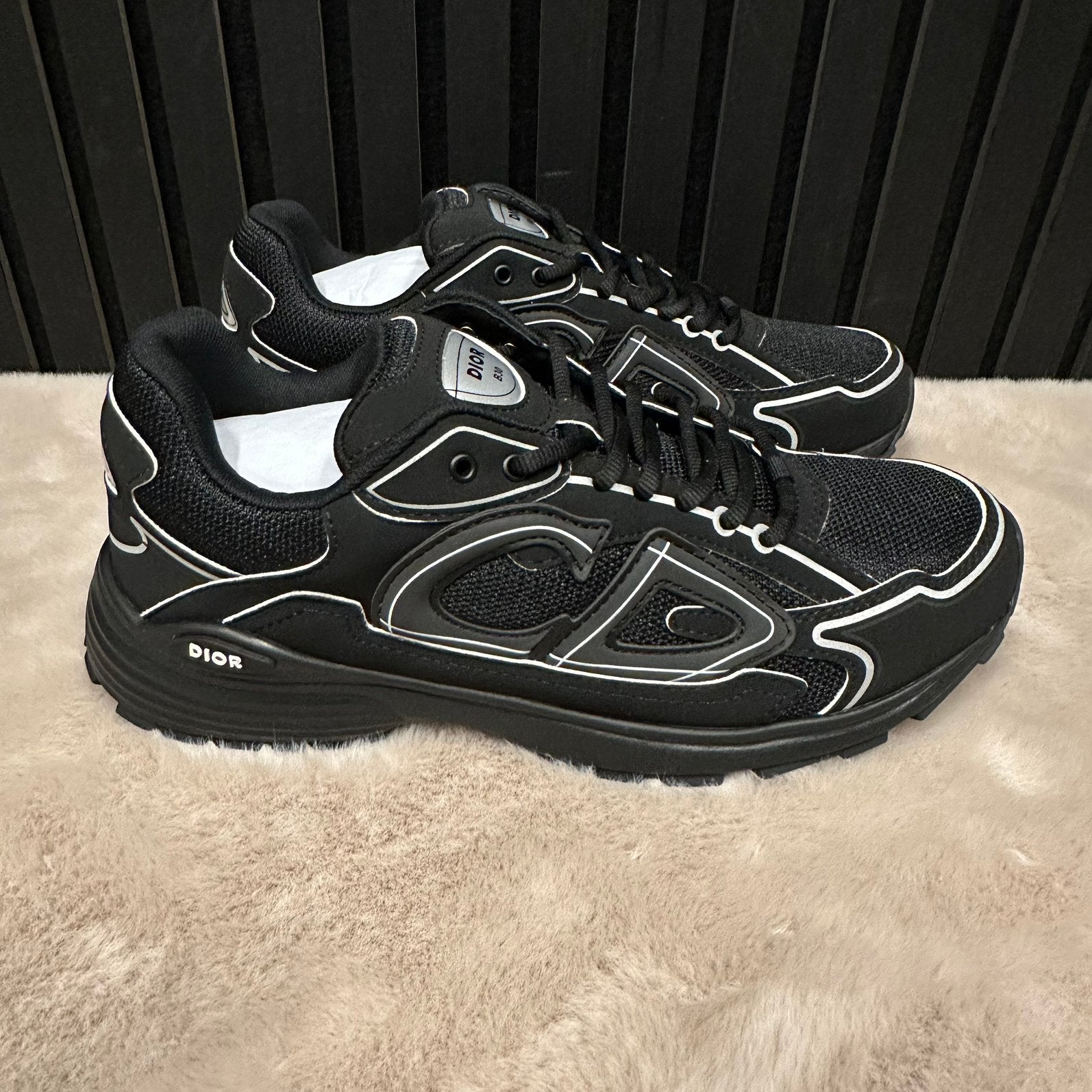 Dior B30 Zwart - Heren Sneakers - Maat 39-46, Ophalen of Verzenden, Zwart, Sneakers of Gympen