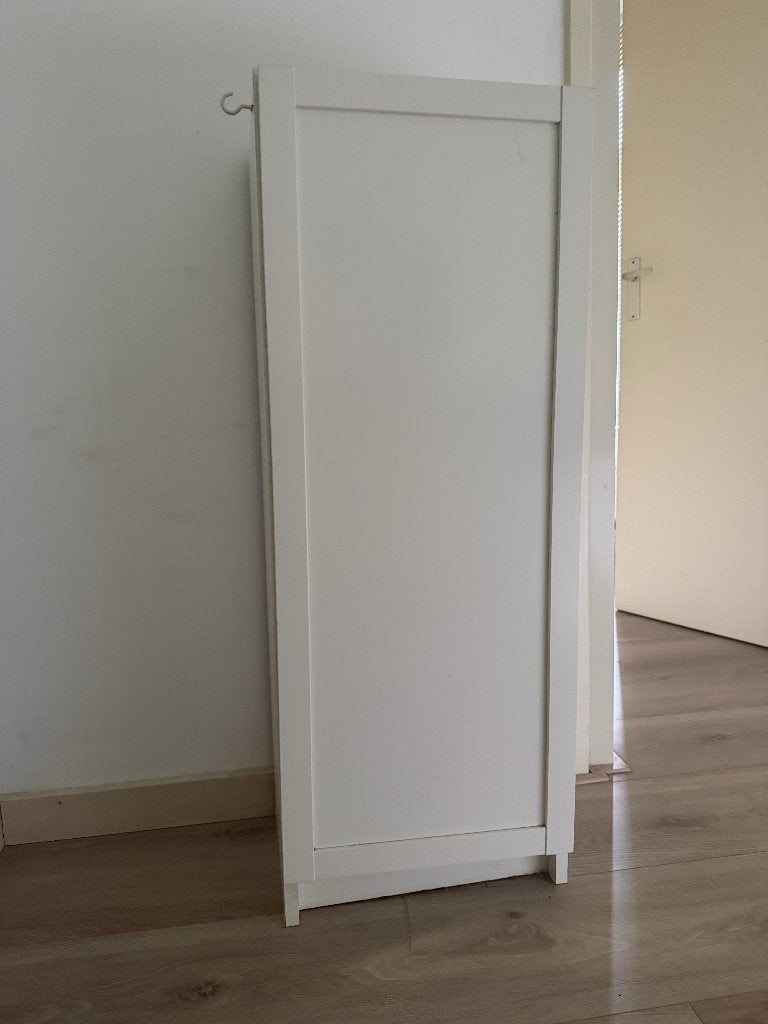 Witte opbergkast met deur – 40  28  106 cm, Ophalen, Overige materialen, Minder dan 50 cm, Gebruikt