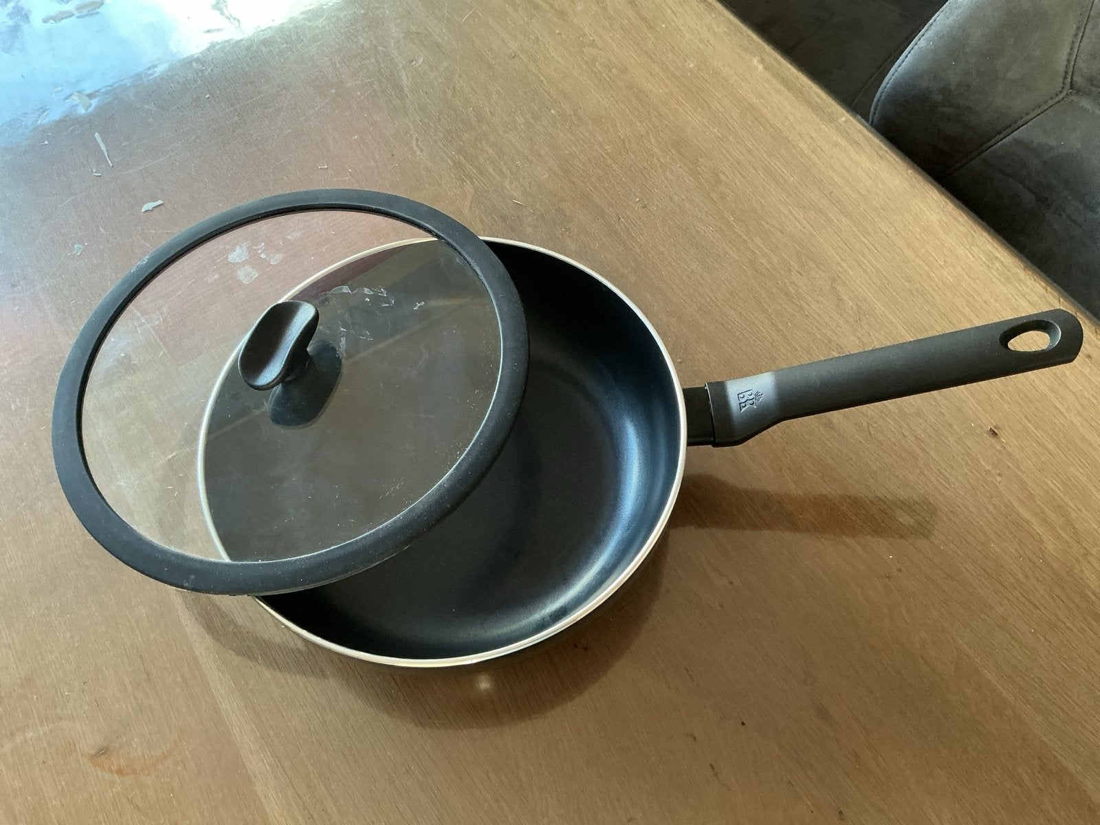 BK Wokpan met deksel - 28 cm, Gebruikt, Met deksel, BK, Ophalen of Verzenden