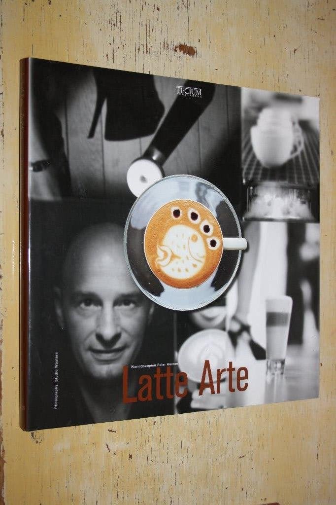 Latte Arte Peter Hernou koffie koffiebar gesigneerd, Ophalen of Verzenden, Zo goed als nieuw