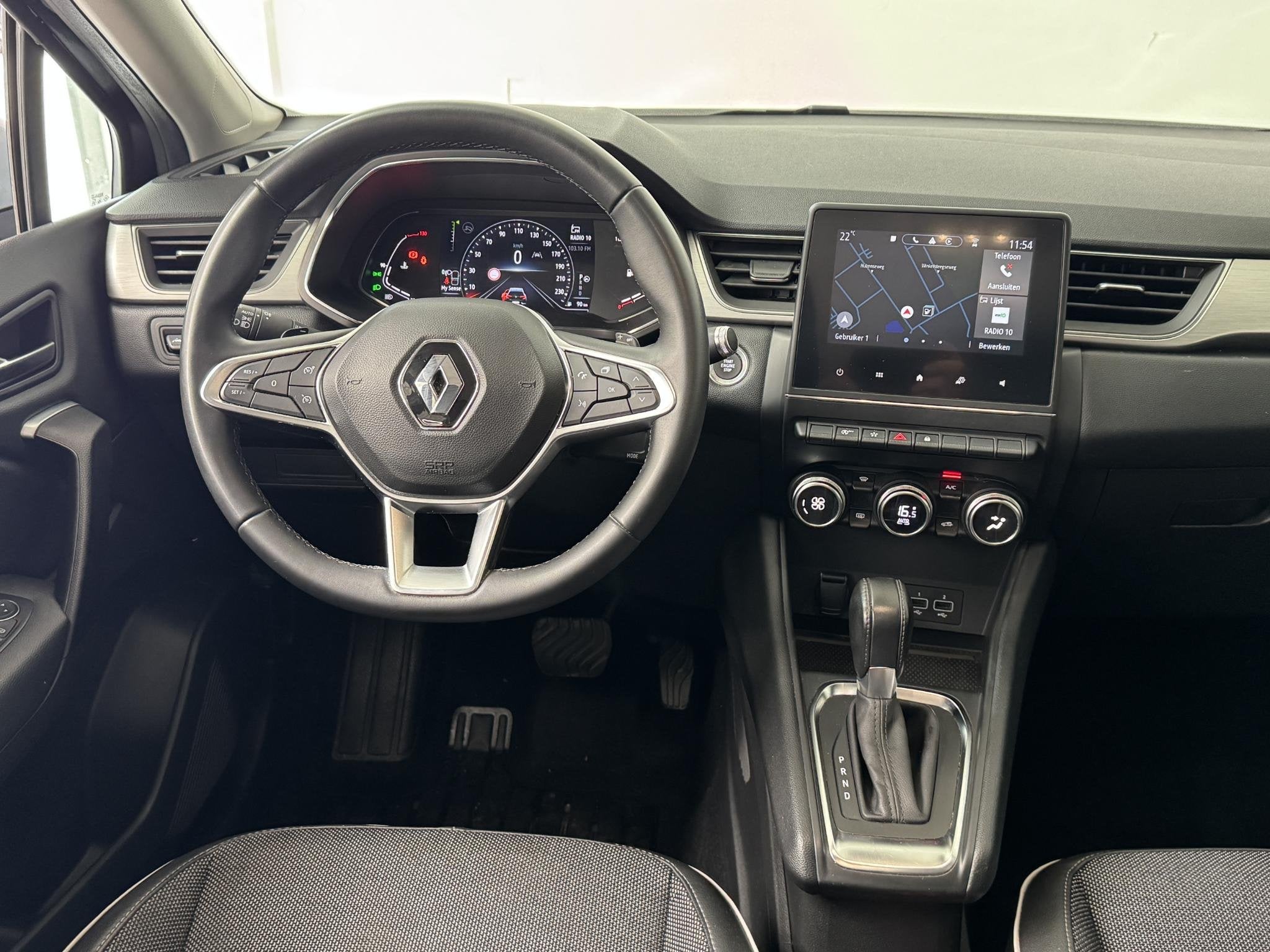 Renault Captur 1.3 TCe 140 Intens | Automaat | Achteruitrijc, Auto's, Gebruikt, 4 cilinders, Met garantie (alle), Leder en Stof