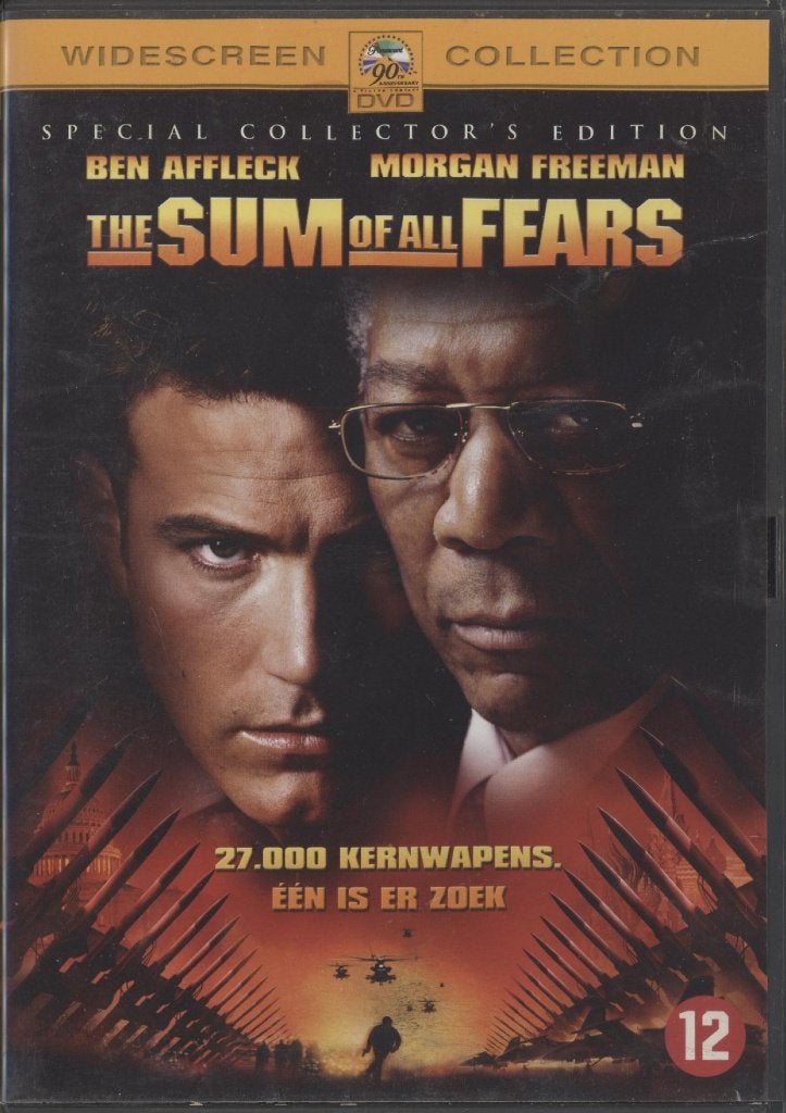 35) The Sum of all Fears: met Ben Affleck en Morgan Freeman, Vanaf 12 jaar, Ophalen of Verzenden, Gebruikt, Actie