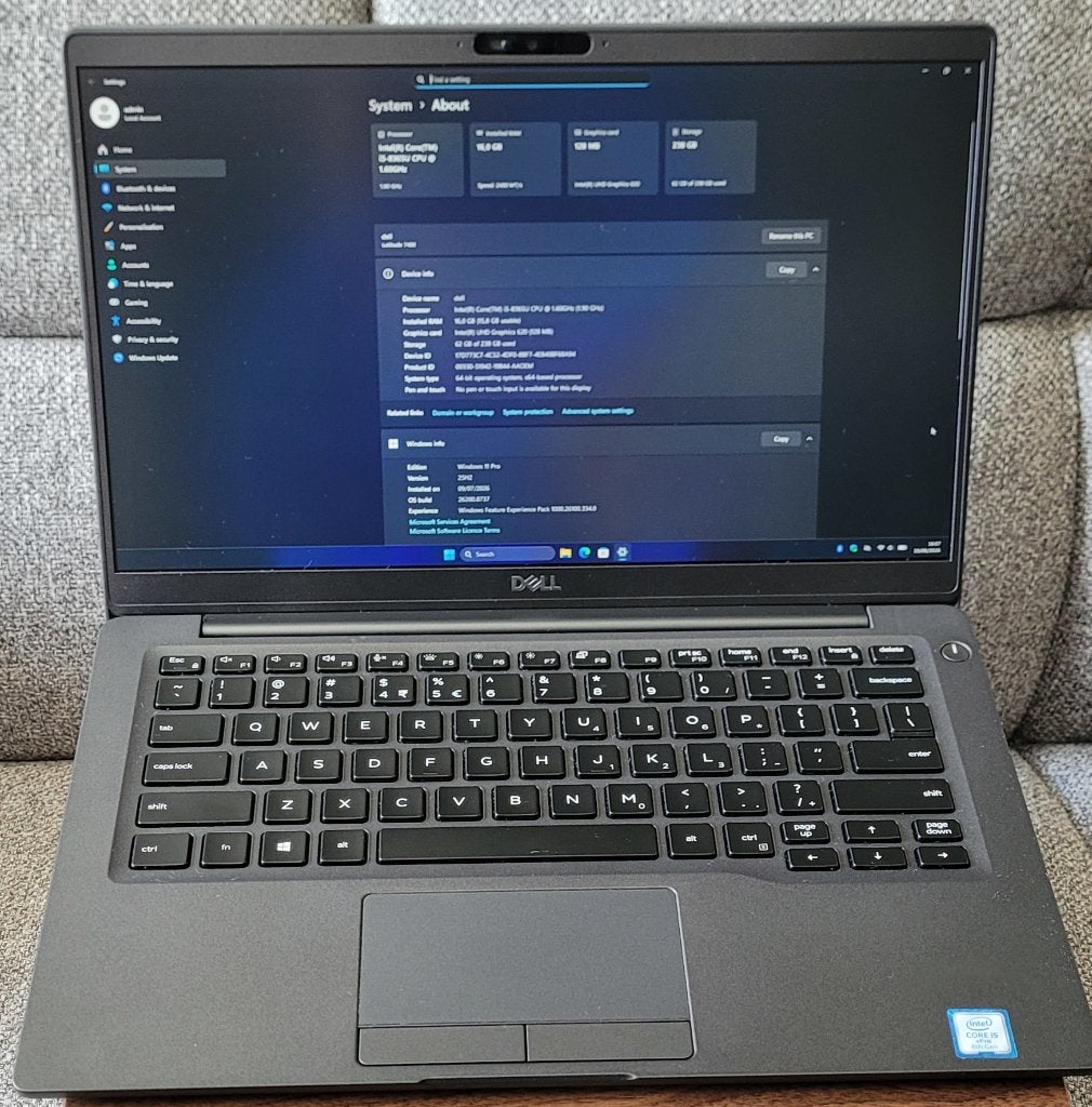 Dell Latitude 7400 Laptop, Computers en Software, Windows Laptops, Qwerty, Minder dan 2 Ghz, 14 inch, Ophalen of Verzenden