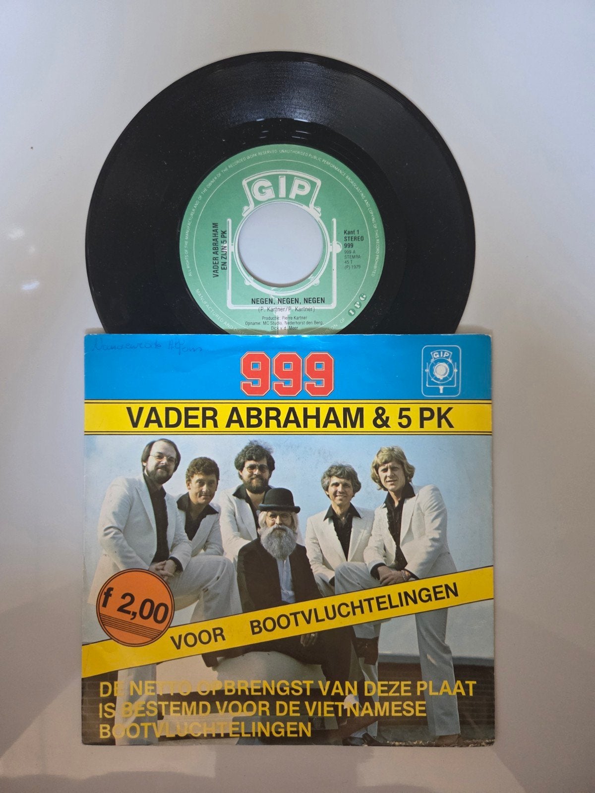Vader Abraham & 5 PK - 999, Ophalen of Verzenden, Gebruikt, 7 inch, Nederlandstalig