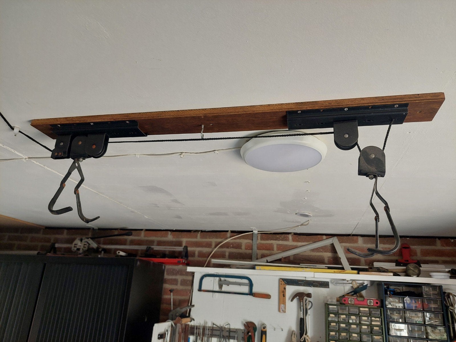 Plafond fietslift / takel voor fietsopslag, Ophalen of Verzenden, Gebruikt