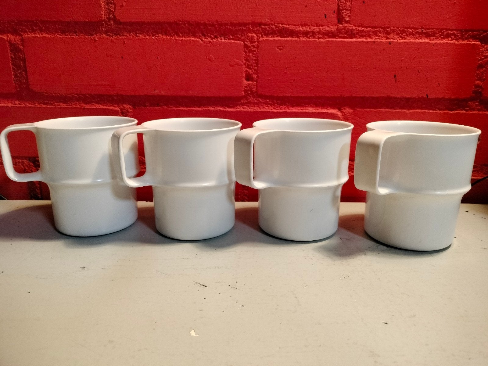 vintage Mepal Rosti bekers., Kunststof, Gebruikt, Mepal, Overige typen