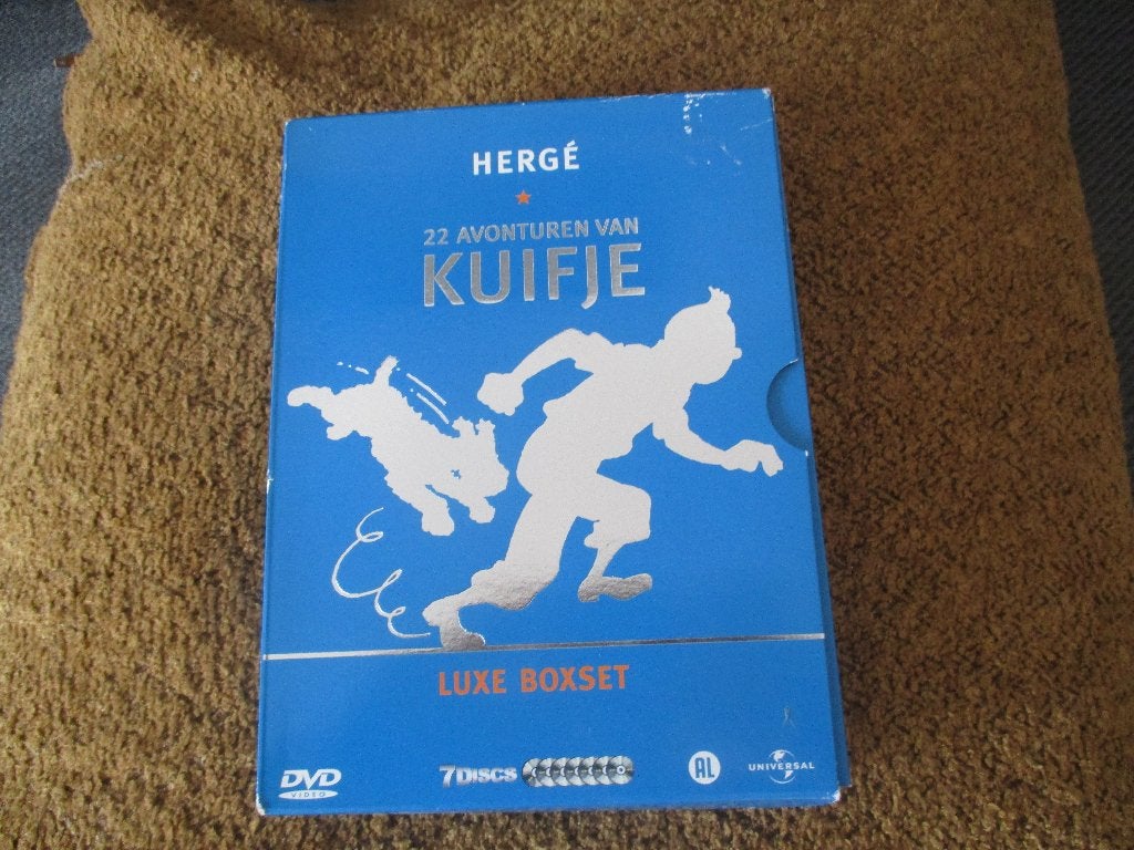 Kuifje Luxe Boxset DVD - 22 Avonturen Compleet, Europees, Tekenfilm, Alle leeftijden, Zo goed als nieuw