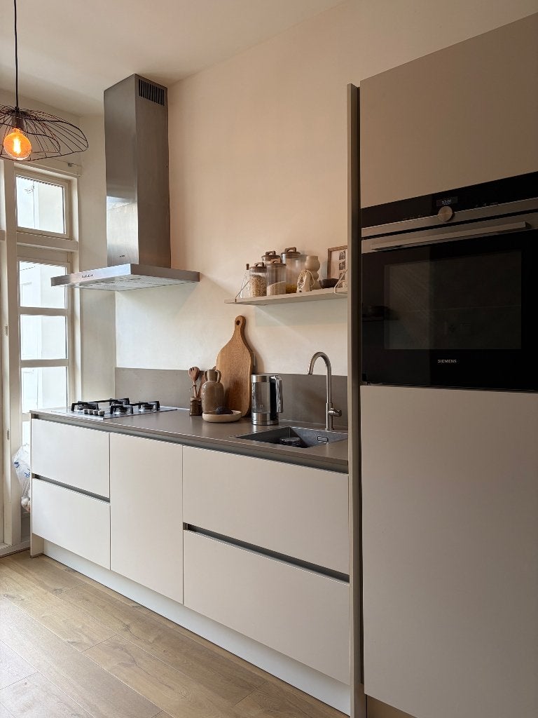 Kitchen, Ophalen, Graniet of Steen, Dubbelwandige keuken, Zo goed als nieuw