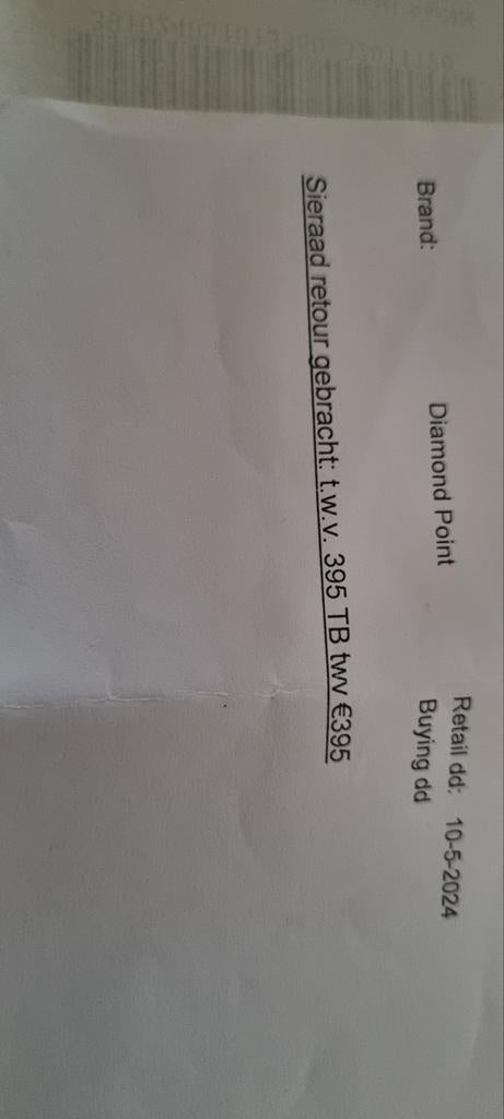 Sieraad bon te koop!, Sieraden, Tassen en Uiterlijk, Ophalen of Verzenden