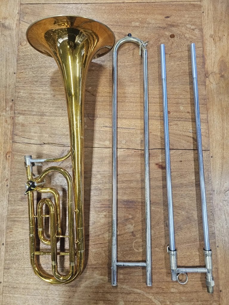 King 5B Symphony Bb/ F Large Bore Tenor Trombone, Ophalen, Gebruikt, Tenor