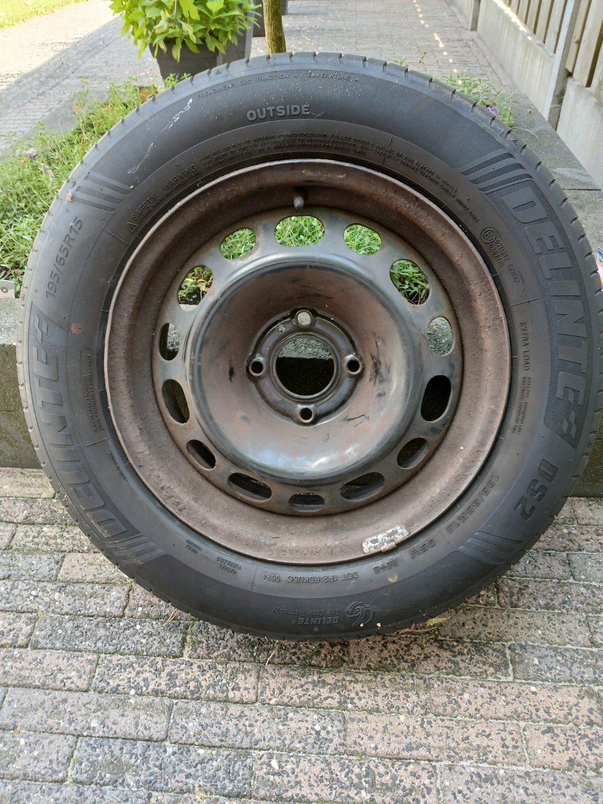 reservere wiel peugeot. 195-65-15, Auto diversen, Ophalen, Zo goed als nieuw