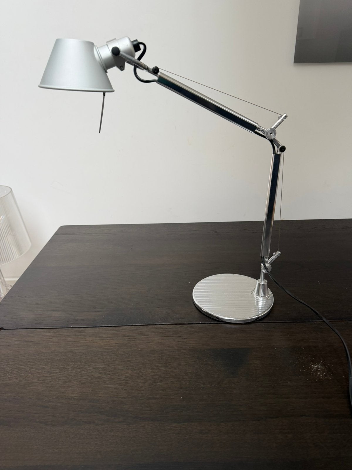 Artemide Tolomeo Micro Bureaulamp - Zilver, Bureaulamp, Gebruikt, Ophalen of Verzenden, Metaal