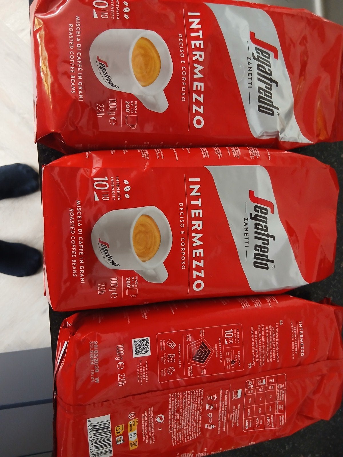 Segafredo koffiebonen, Ophalen