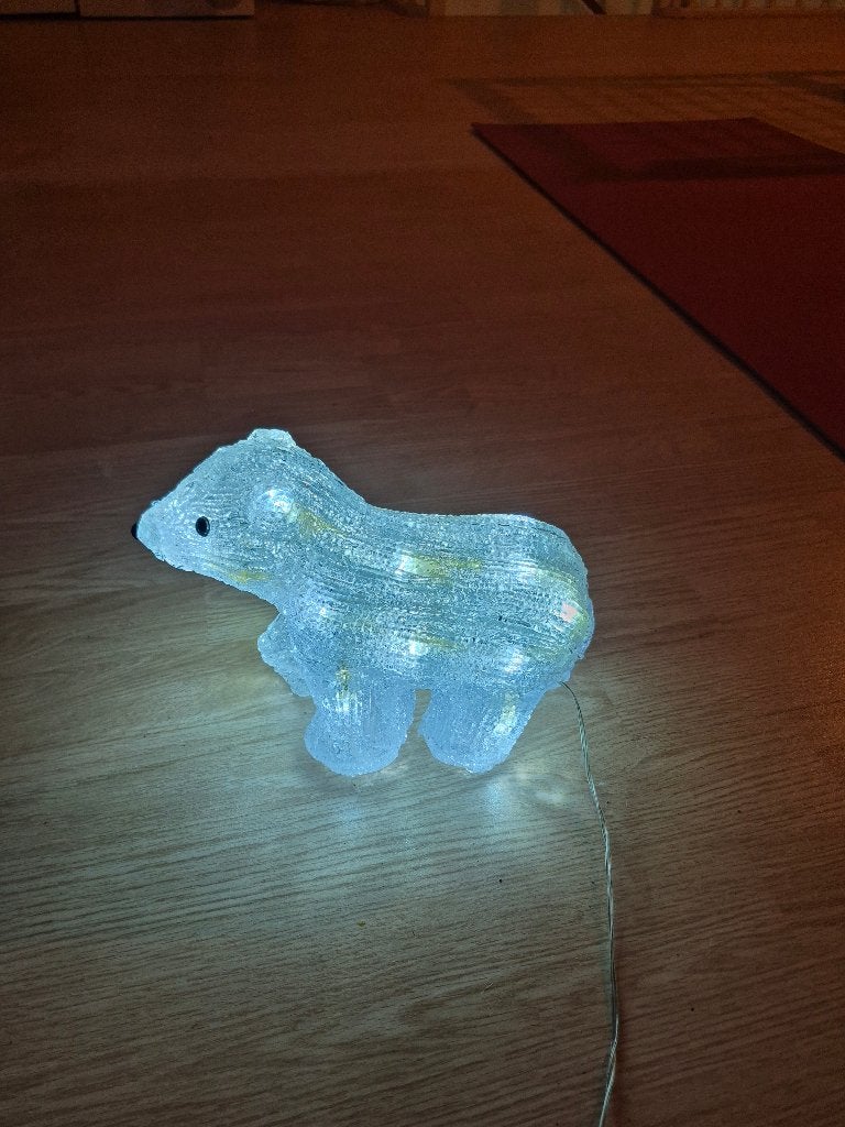 Lichtgevende kerst ijsbeer, Ophalen of Verzenden, Gebruikt