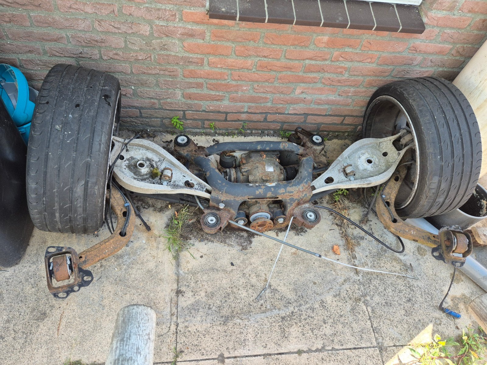 BMW E46 320d 2003 M-onderstel subframe, achteras, diff, Ophalen, Gebruikt, BMW