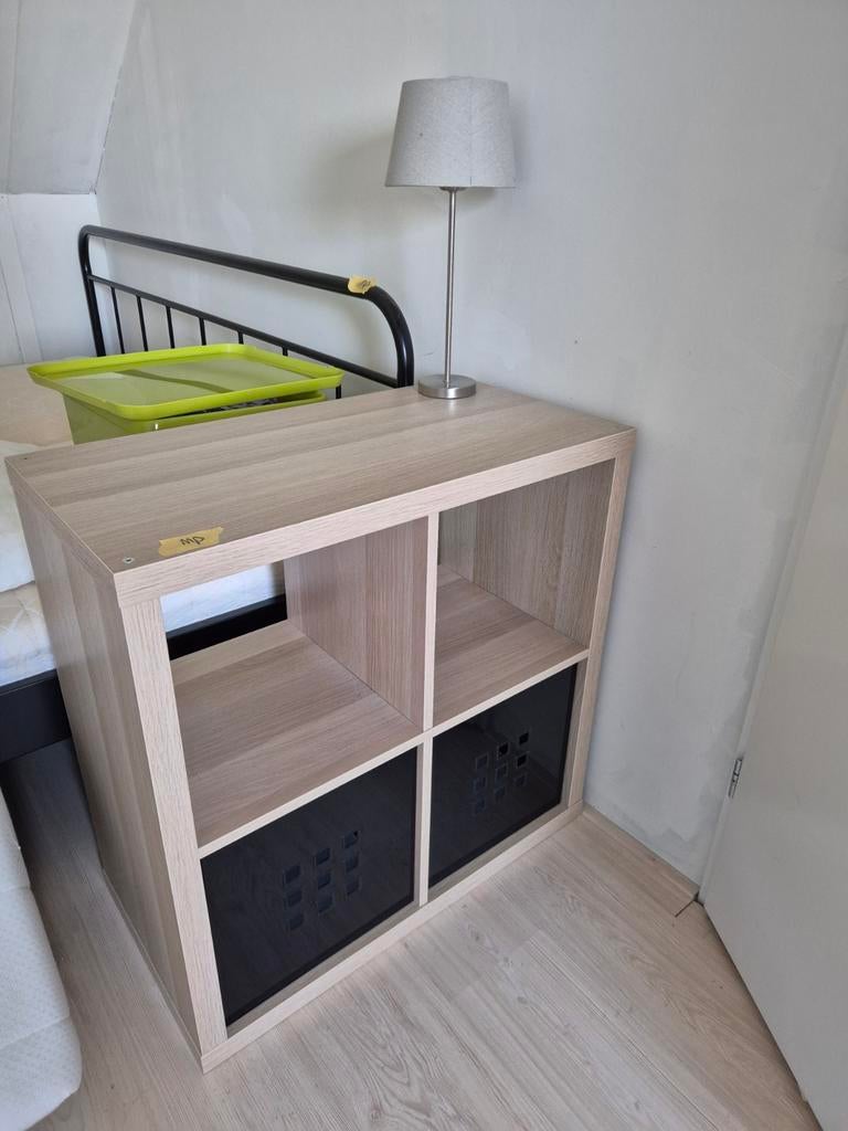 Houten kubus kastje met 4 vakken ikea, Huis en Inrichting, Ophalen, Gebruikt, 55 tot 70 cm, 65 cm of meer