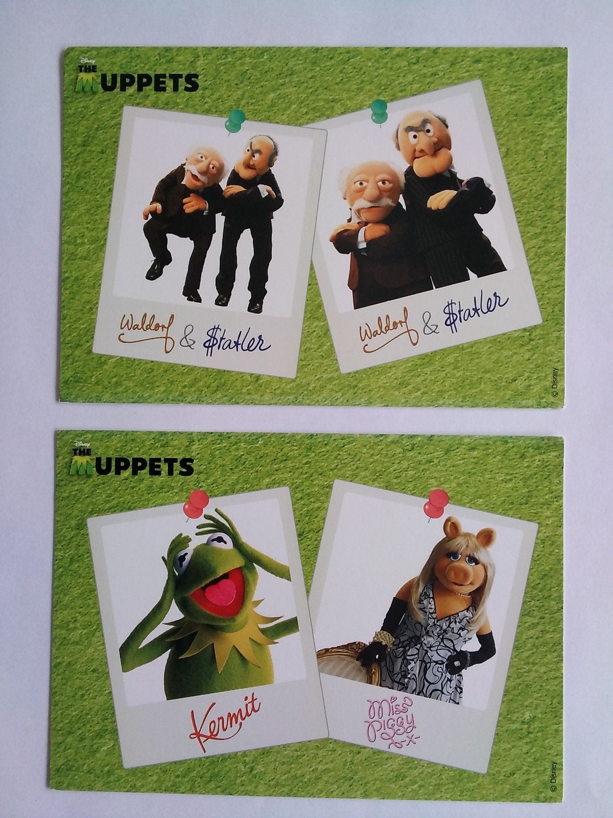 2 Ansichtkaarten The Muppets / Albert Heijn AH, Verzenden, Zo goed als nieuw, Foto of Kaart