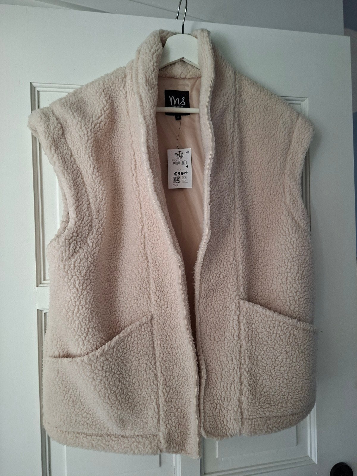 Nieuw MS Mode teddy gilet maat M, Maat 38/40 (M), Beige, Nieuw, Ophalen of Verzenden